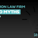 Debunking top 3 myths about law firm branding with a shattering lightbulb graphic by consultwebs.