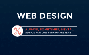 Web design tips for law firms