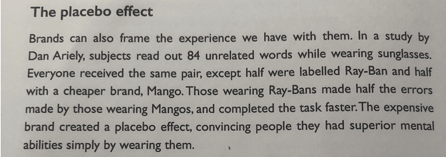 placebo effect study