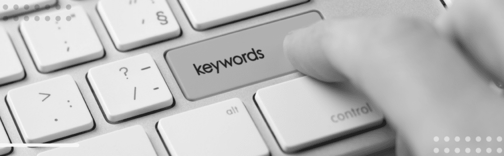 Keyboard keywords animation