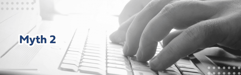 Typing hands keyboard action