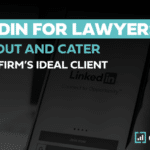 Promote your law firm on linkedin to attract ideal clients, highlighted in a sleek promotional image.