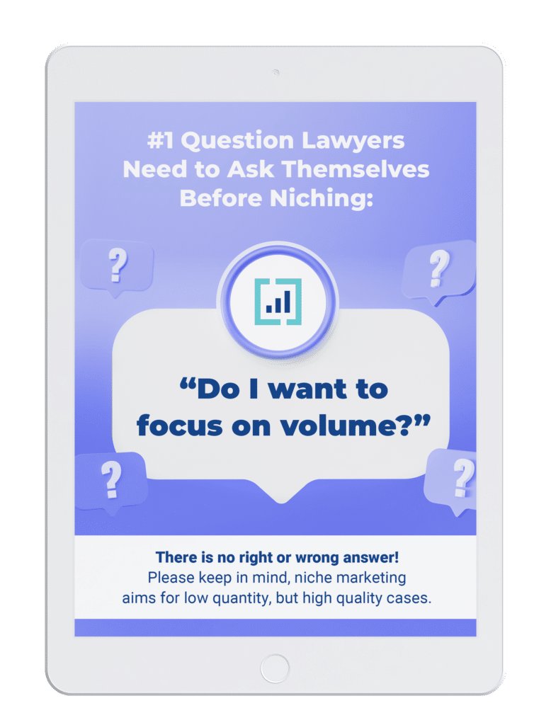 What lawyers need to ask themselves before niching