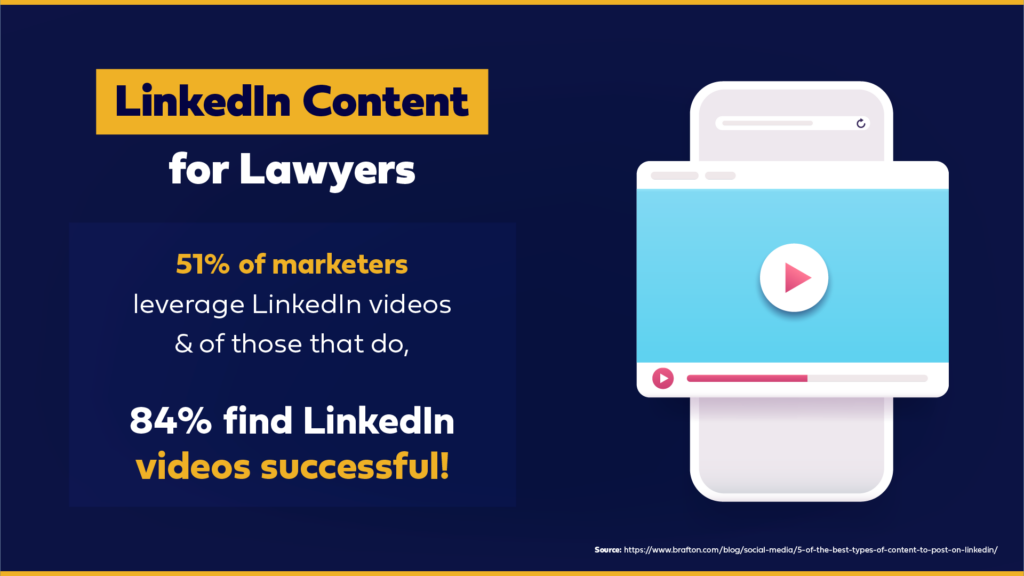 Linkedin lawyer video stats
