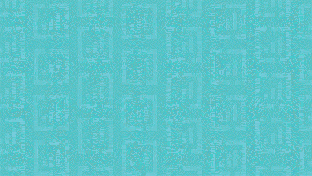 Teal geometric pattern with grid-like, circuit-inspired design for digital or textile backgrounds.